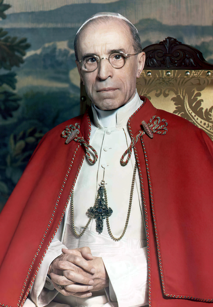 pius xii with tabard by michael pitcairn 1951